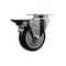 Service Caster 4'' Maroon Poly Wheel Swivel Top Plate Caster Posi Brake SCC-20S414-PPUB-MRN-PLB - alternate 1